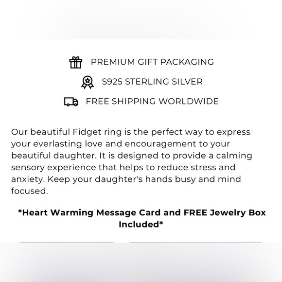 Olivia Jewelry Fidget Ring To My Daughter - Picture 13 of 13